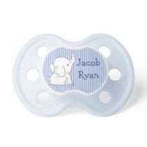 Personalized Baby Boy Elephant in Diaper Pacifier Personalized Baby Boy Elephant in Diaper Pacifier