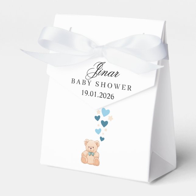 Personalized Baby Boy Favor Box (Front Side)