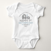 Personalized Baby Boy First Mother's Day Elephant