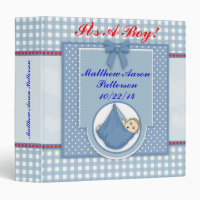 Personalized Baby Boy Photo Album Binder