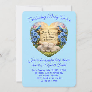 Personalized Baby boy Shower Invitation