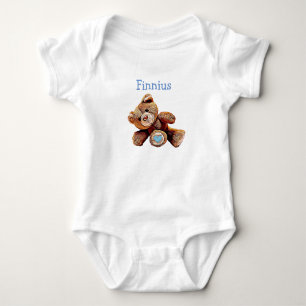 Personalized Baby Boy Teddy Bear Shirt