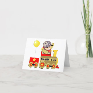 Personalized Baby Boy Thank You Card
