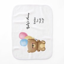 Personalized Baby Burp Cloth