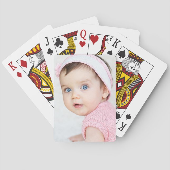 Personalized Baby/Child Photo Poker Cards (Back)