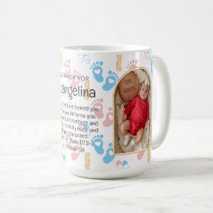 Personalized Baby Christian Prayer Keepsake Coffee Mug