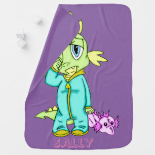 Personalized Baby Dinosaur Blanket