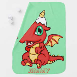 Personalized Baby Dragon Blanket