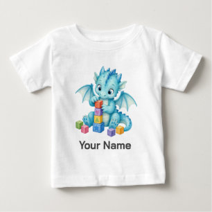 Personalized Baby Dragon Block Toys Kids T-Shirt