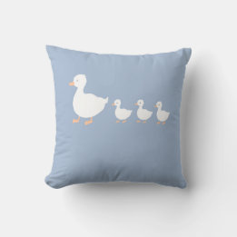 Personalized Baby Duckling Nursery Throw Pillow