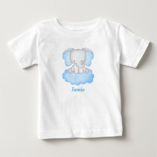 Personalized  Baby Elephant T-Shirt (Front)