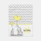 Personalized Baby Elephant Yellow Grey Chevron