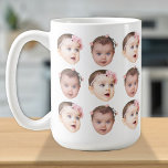 Personalized Baby Face 2 Photos Cute Coffee Mug<br><div class="desc">The background needs to be transparent. Make sure the photo is cropped tightly to the object/face. If you have any problem cropping your photo, i can do it for you. Before placing an order, you have to send your photo to my message or email at ayokholid@gmail.com, and i will send...</div>