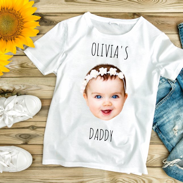 Personalized Baby Face New Father's Day Gift T-Shirt (Creator Uploaded)
