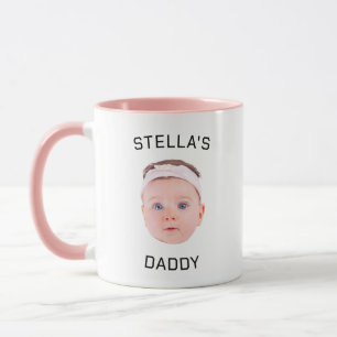 Personalized Baby Face Photo Dad Gift Mug