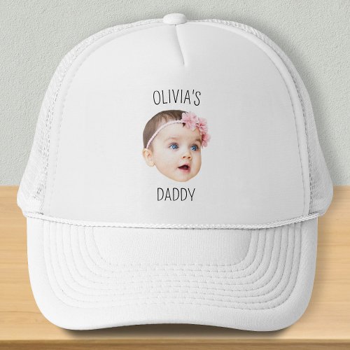 Personalized Baby Face Photo Funny Trucker Hat