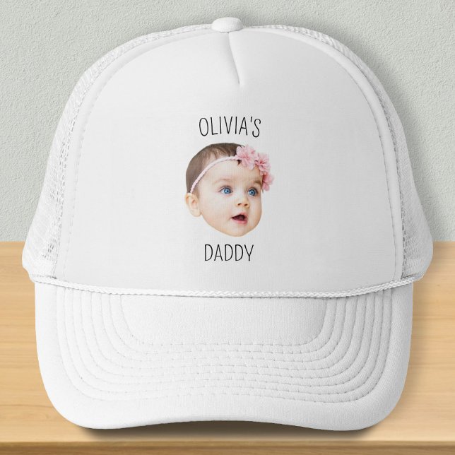 Personalized Baby Face Photo Funny Trucker Hat (Creator Uploaded)