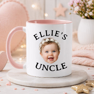 Personalized Baby Face Uncle gift Mug