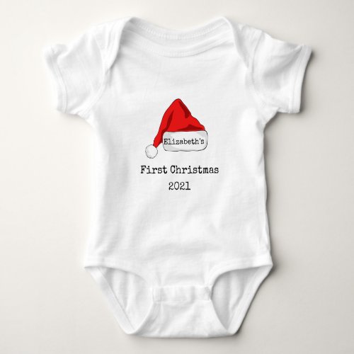 Personalized Baby First Christmas Onsie Bodysuit