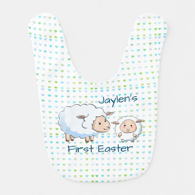 Personalized Baby First Easter Bib (Front)