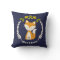 Personalized Baby Fox Wreath Pillow - Boy