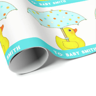 Personalized Baby Gift Wrapping Paper