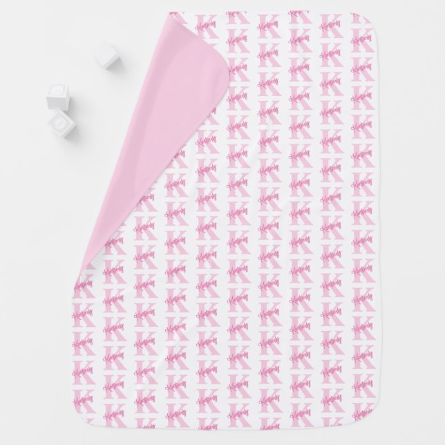 Personalized Baby Girl Baby Blanket (In Situ)