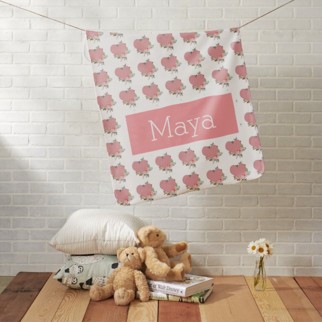  Personalized Baby Girl Baby Blanket (In Situ)