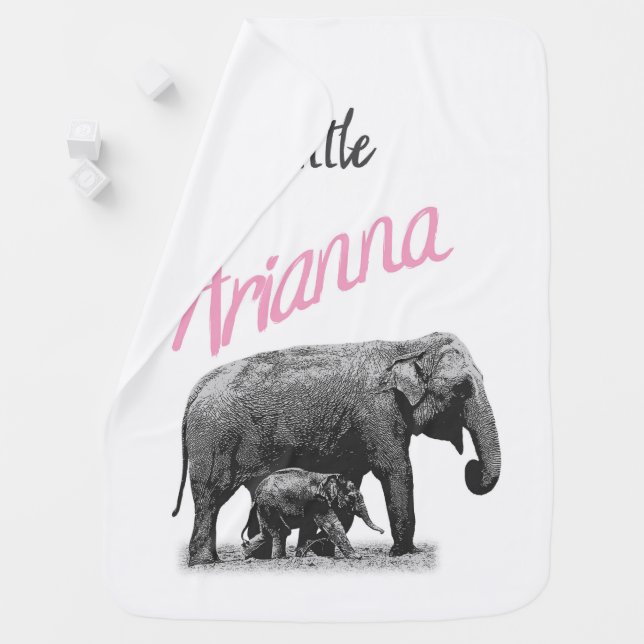 Personalized Baby Girl Blanket "Little Arianna" (In Situ)