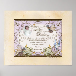 Personalized Baby Girl - Enchanted Faerie Princess Poster
