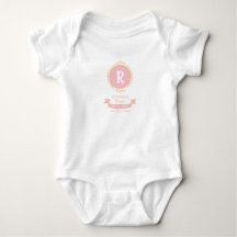Personalized baby girl monogram keepsakes
