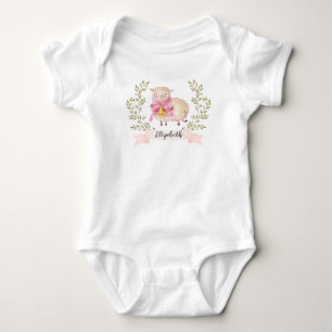 Personalized Baby Girl My 1st Easter Lamb Baby Bodysuit