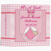 Personalized Baby Girl Photo Album Binder