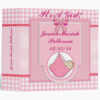 Personalized Baby Girl Photo Album Binder
