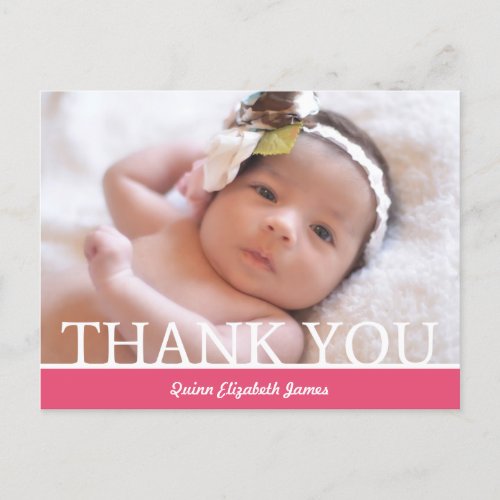 Personalized Baby Girl Thank You Card _ 425 x 56