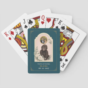 Personalized Baby Gorilla Wedding Favor Photo Poker Cards