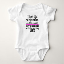 Personalized Baby Grow I Just Did 9 Months On The