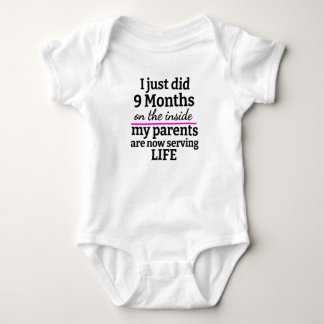 Personalized Baby Grow I Just Did 9 Months On The Bodysuit
