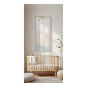 Personalized Baby Growth Chart – Cute Animal Nurse Door Sign