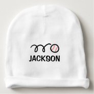 Personalized Baby Hat With Cute Baseball Design at Zazzle