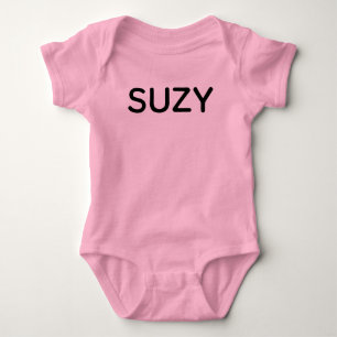 PERSONALIZED BABY JUMPSUIT PINK BODYSUIT