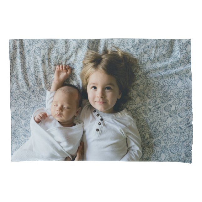 Personalized Baby Kids Photo Sweet Dreams Pillow Case (Front)