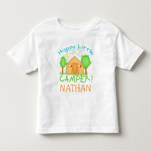 Personalized Baby  Kids Summer Camping T_Shirt