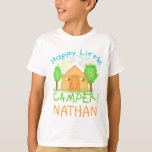 Personalized Baby / Kids Summer Camping T-shirt at Zazzle