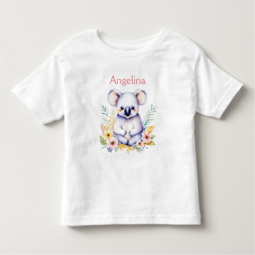 Personalized Baby Koala Bear  Toddler T_shirt