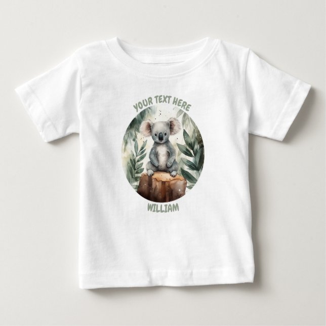 Personalized baby Koala Tee (Front)