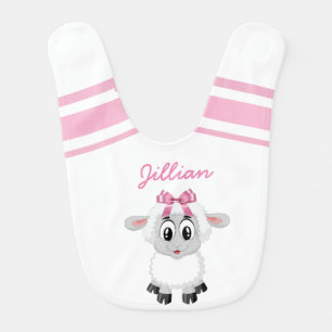 Personalized Baby Lamb Bib