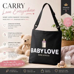 Personalized Baby Love Nanny Work Bag