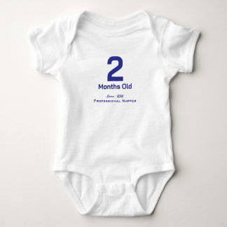 Personalized Baby Monthly T-Shirt baby boy Bodysuit
