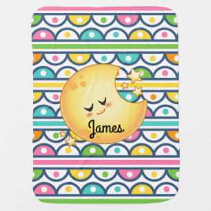 Personalized Baby Moon Baby Blanket